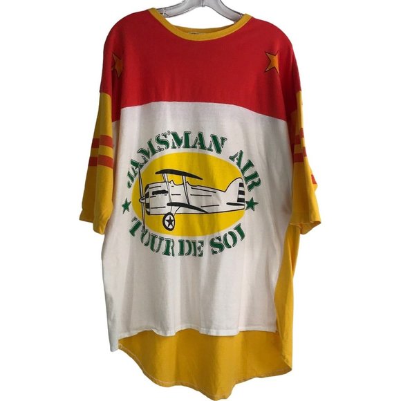 JAMS Surf Line International Shirt Mens Air Tour De Sol Airplane One Size